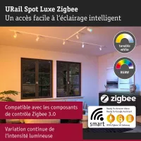 ,URail Schienenstrahler Smart Home Zigbee 3.0 Luxus GU10 350lm 4,8W RGBW+ dimmbar 230V Signal weiß, - système d'accrochage et décoration - détail 7