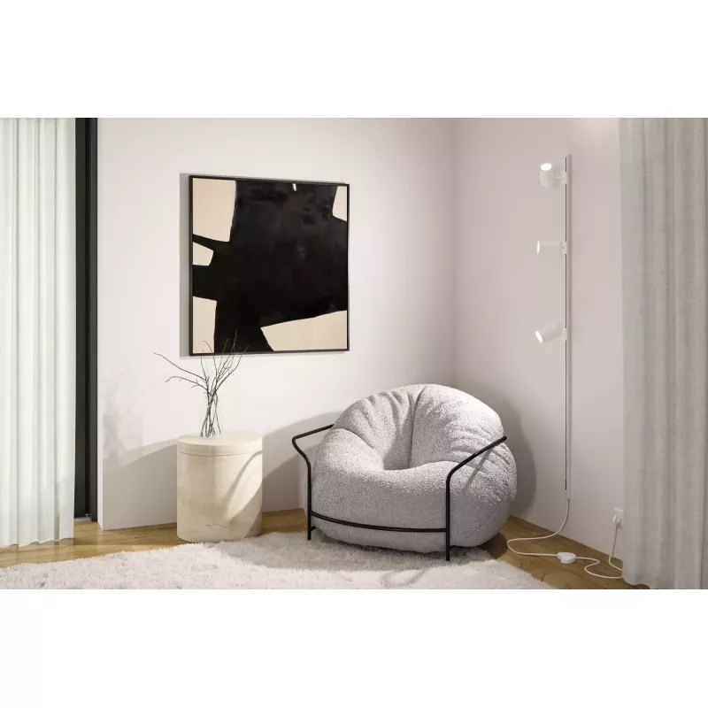 ,URail Spot sur rail Smart Home Zigbee 3.0 Luxe GU10 350lm 4,,8W RGBW+ gradable 230V Blanc signal,