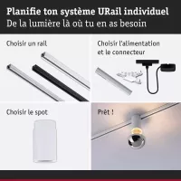 URail Track spotlight Socket E27 max. 20W dimmable 230V Signal white - système d'accrochage et décoration - détail 8