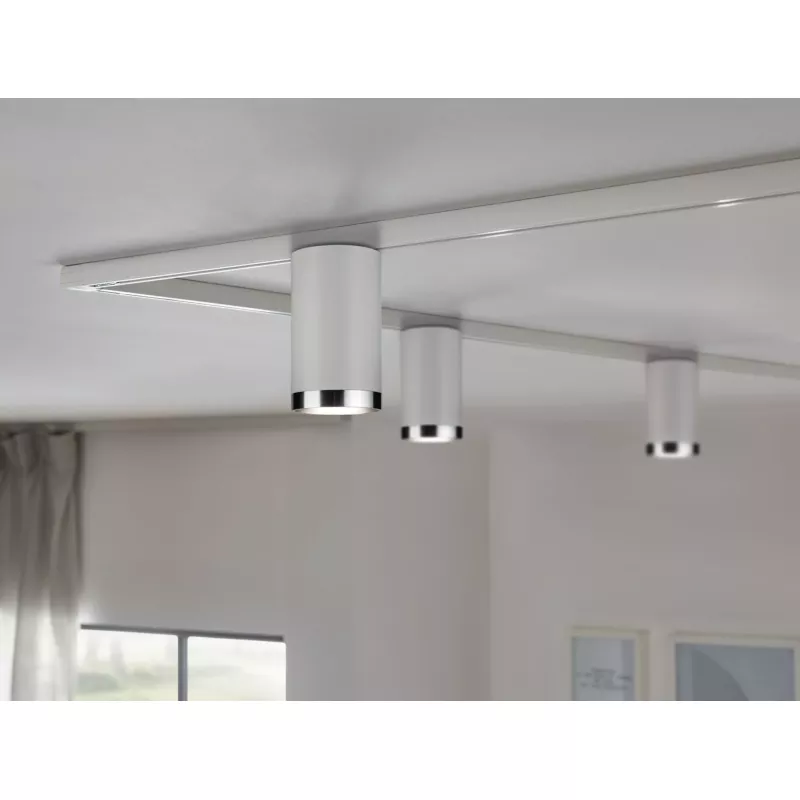 ,URail Spot sur rail Tube Spot individuel GU10 max. 10W gradable 230V Blanc,,,