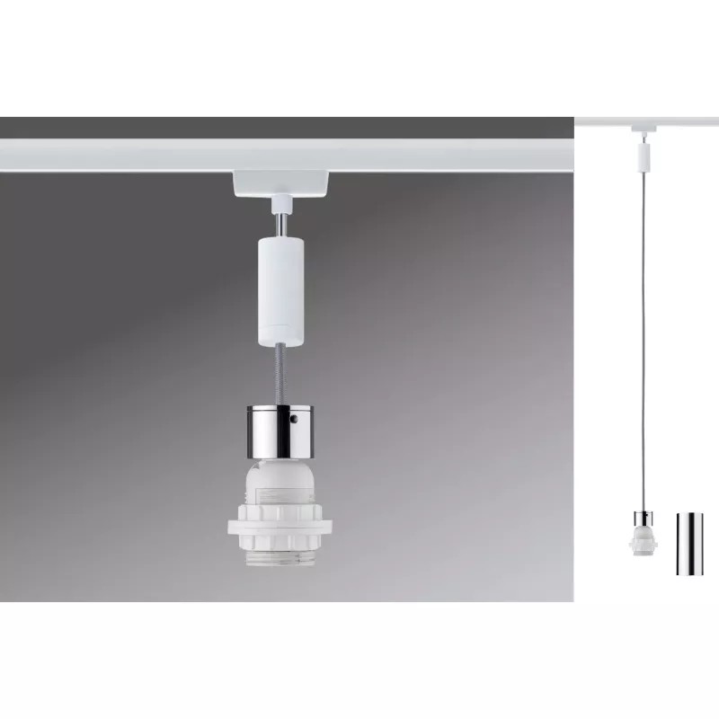Lámpara colgante URail 2Easy E27 máx. 20W regulable 230V Blanca,,,