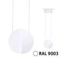 URail Suspension 3-Step-Dim Alejandro 800lm 10W 3000K gradable 230V Blanc signal - système d'accrochage et décoration - détail 3