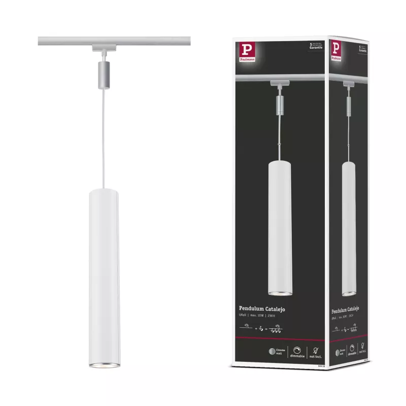 ,URail Pendant Lamp Catalejo GU10 max. 10W dimmable 230V Matt chrome,,,