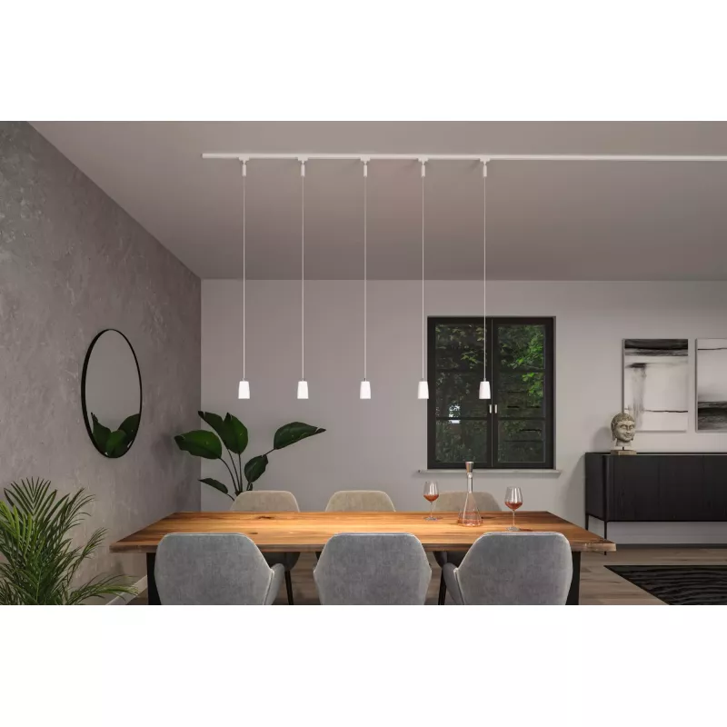 URail Suspension Cover GU10 max. 10W gradable 230V Blanc signal