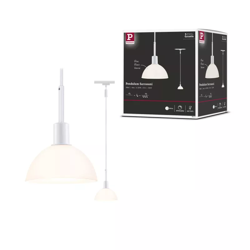 ,URail Suspension Sarrasani E14 max. 20W gradable 230V Blanc,,,
