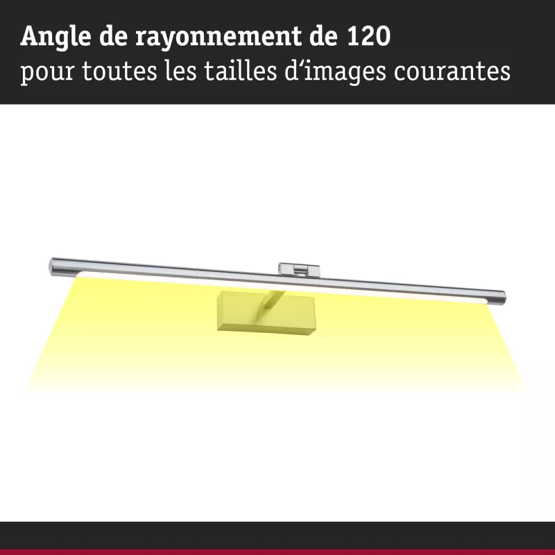 Éclairage de tableau LED Mingo 3000K 810lm 230V 11W Alu brossé PAULMANN 11 - Cimaise Tableau 