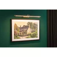 Éclairage de tableau LED Mingo 3000K 810lm 230V 11W Laiton patiné - système d'accrochage et décoration - détail 3