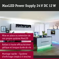 Universal 230/24V 12VA Power Supply, Black - système d'accrochage et décoration - détail 2