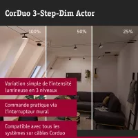 CorDuo Système sur câbles 3-Step-Dim Variateur à 3 niveaux Blanc - système d'accrochage et décoration - détail 5