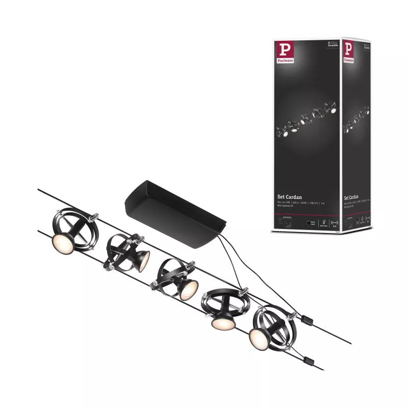 CorDuo Cardan Cable System Basic Kit GU5.3 max. 5x10W 230/12V
