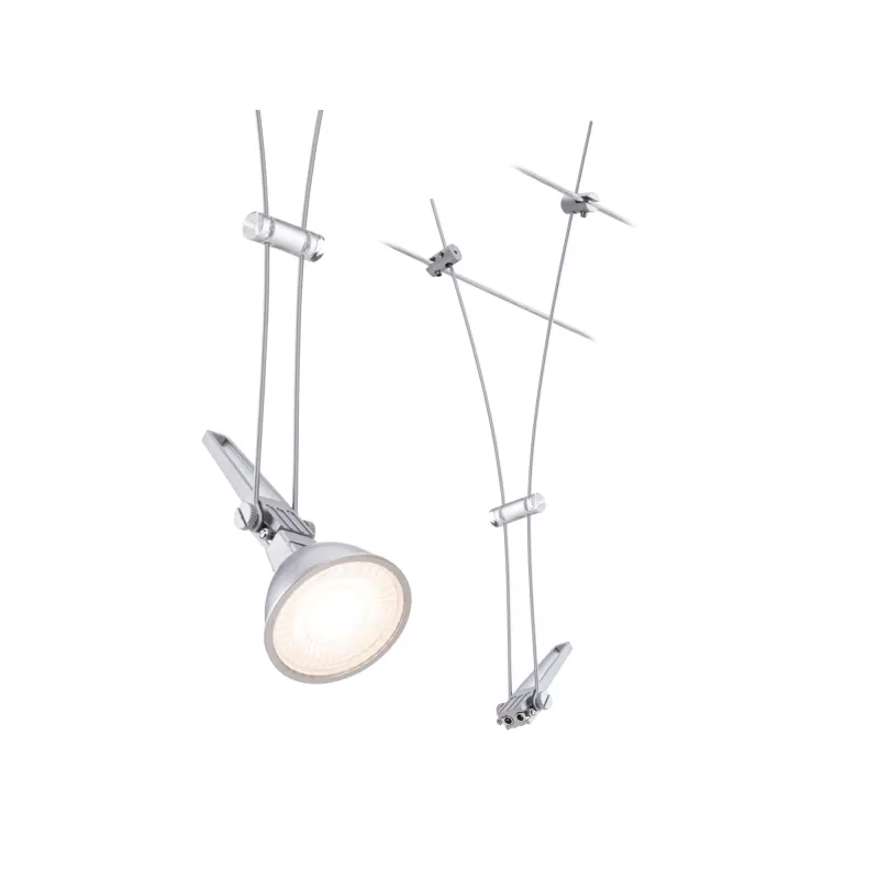 Sistema de cables CorDuo Comet Spot, GU5.3 individual, máx. 50 W, regulable, 12 V