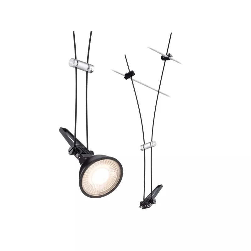 CorDuo Comet Spot-Kabelsystem, einzelne GU5.3-Fassung, max. 50 W, dimmbar, 12 V