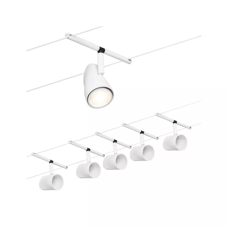 CorDuo Système sur câbles Cup Kit de base GU5,3 max. 5x10W 230/12V