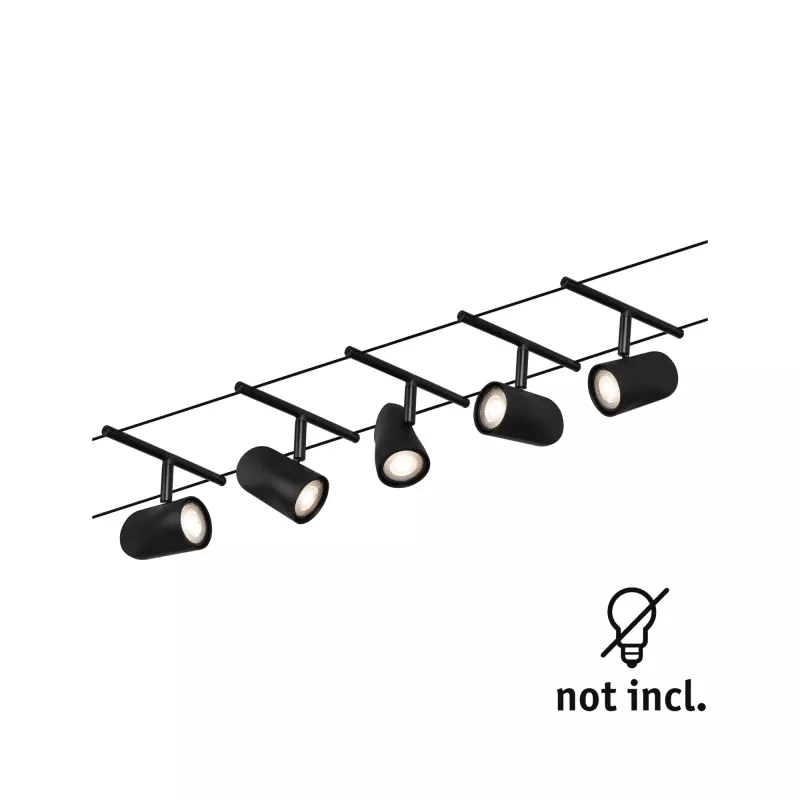 Kit básico del sistema de cables CorDuo Cup GU5.3 máx. 5x10W 230/12V