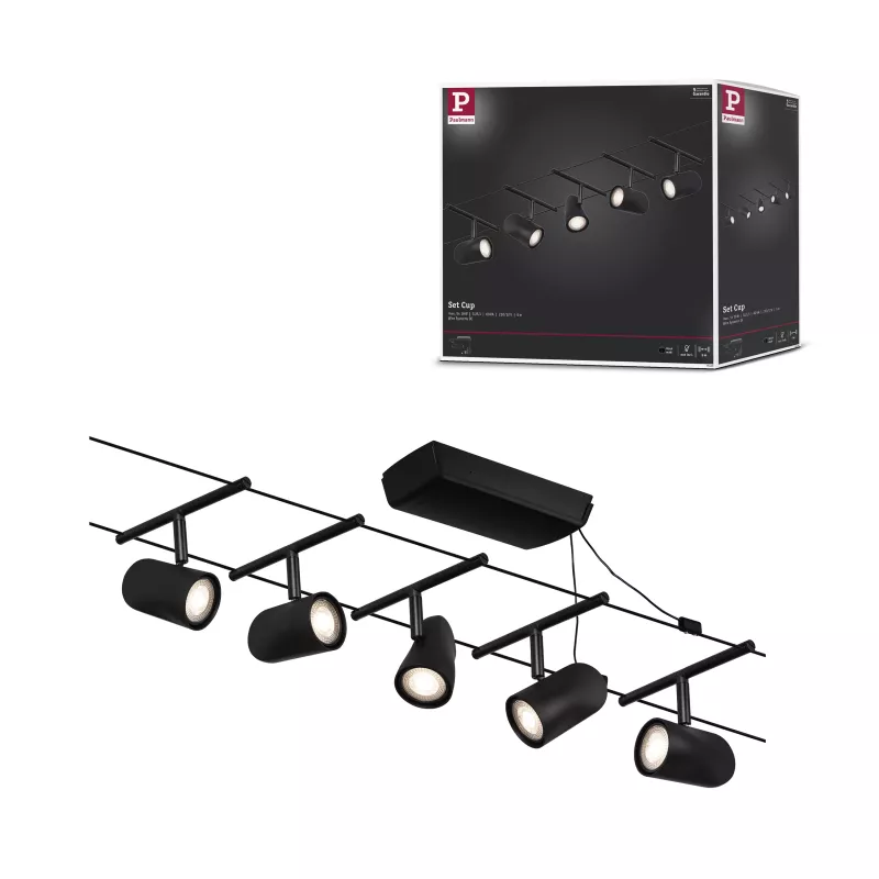 CorDuo Cup Cable System Basic Kit GU5.3 max. 5x10W 230/12V