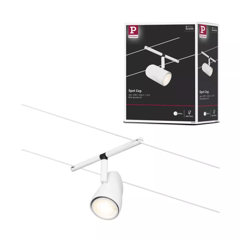 CorDuo Système sur câbles Cup Spot individuel GU5,3 max. 10W 12V