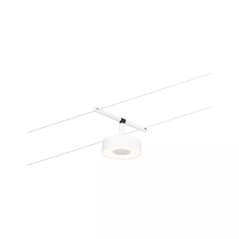 Sistema de cable de focos LED circulares CorDuo, individuales, 180 lm, 5 W, 3000 K, 12 V