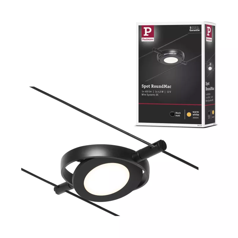 CorDuo LED Cable System RoundMac Individual Spot 200lm 4.5W 3000K 12V