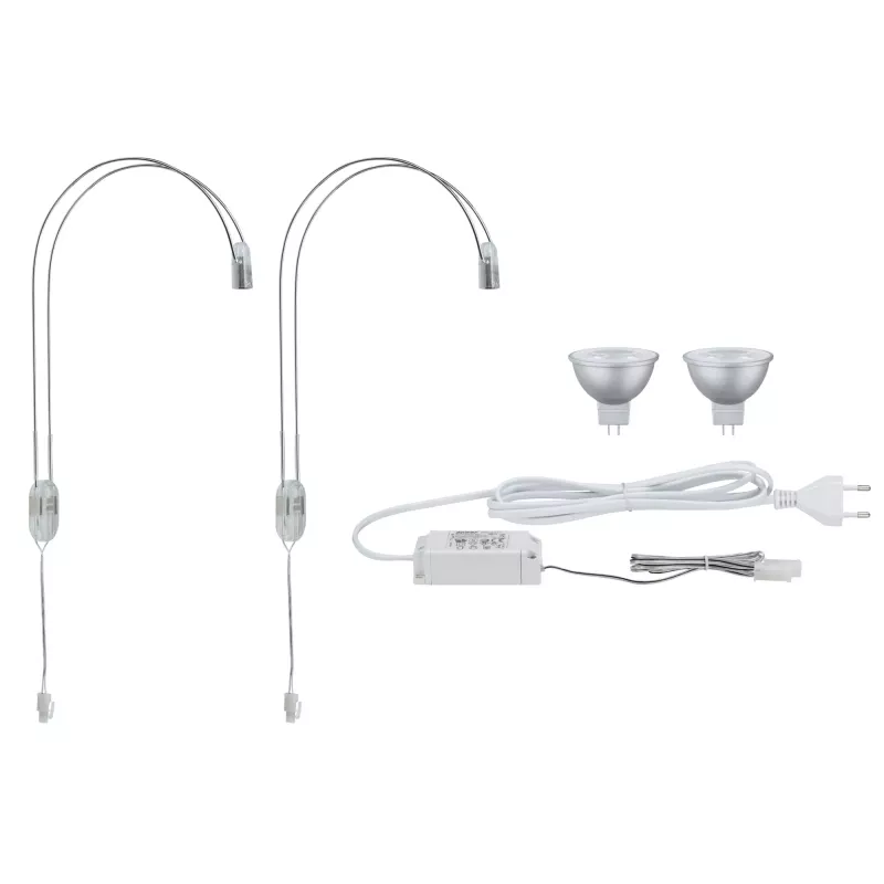 Lámpara LED para espejo Galeria Assistent II GU5.3 2700K 2x230lm 230V 2x4W Cromada