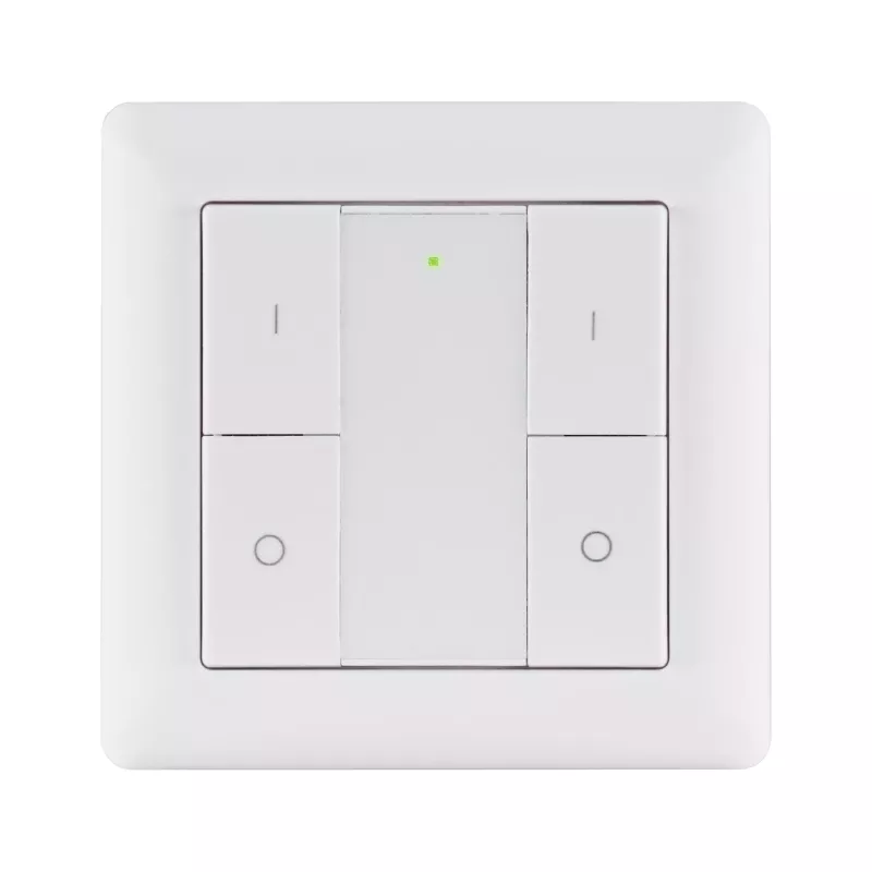 Interruptor de pared inteligente Zigbee 3.0 con encendido/apagado/regulable, color blanco. - système d'accrochage et décoration