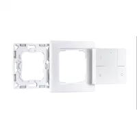 Interrupteur mural Smart Home Zigbee 3.0 On/Off/Dimm Blanc - système d'accrochage et décoration - détail 2