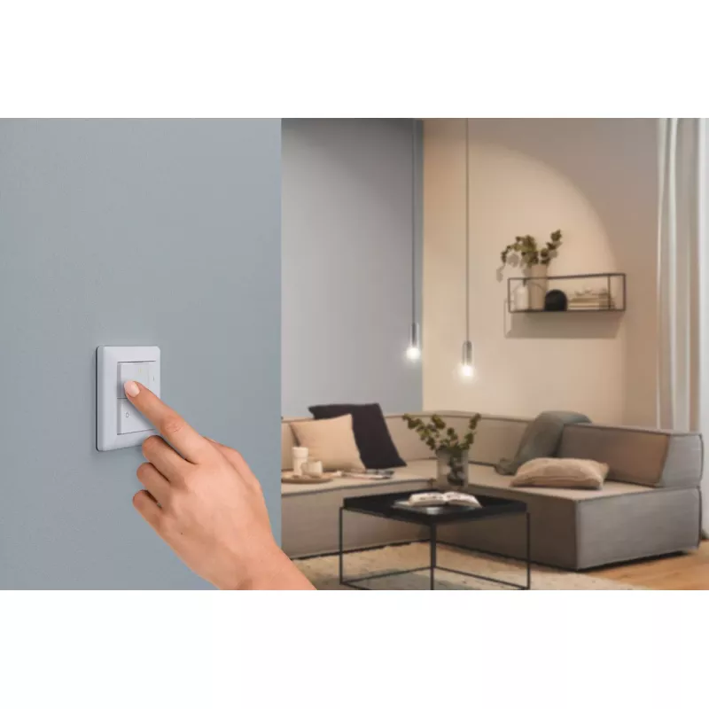 Interrupteur mural Smart Home Zigbee 3.0 On/Off/Dimm Blanc