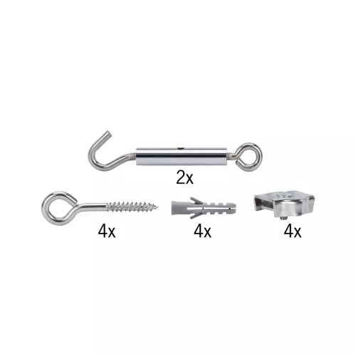 Kit de montaje para sistema de cables cromados