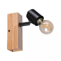 LED Spotlight Arvid E27 230V max. 20W gradable Noir - système d'accrochage et décoration - détail 3
