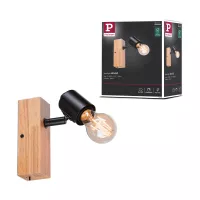 LED Spotlight Arvid E27 230V max. 20W gradable Noir - système d'accrochage et décoration - détail 5