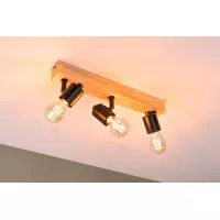 LED Spotlight Arvid E27 230V max. 3x20W gradable Noir - système d'accrochage et décoration - détail 4
