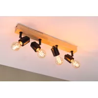 LED Spotlight Arvid E27 230V max. 4x20W dimmable Black - système d'accrochage et décoration - détail 4