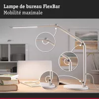 Lampe de bureau LED 3-Step-Dim FlexBar White Switch 700lm - système d'accrochage et décoration - détail 7