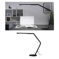 Lámpara de escritorio LED con regulador de intensidad de 3 niveles, interruptor FlexBar blanco, 700 lm. - système d'accrochage et décoration - détail 20
