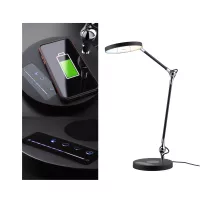 Numis QI White Switch LED Schreibtischlampe 1000lm - système d'accrochage et décoration - détail 5