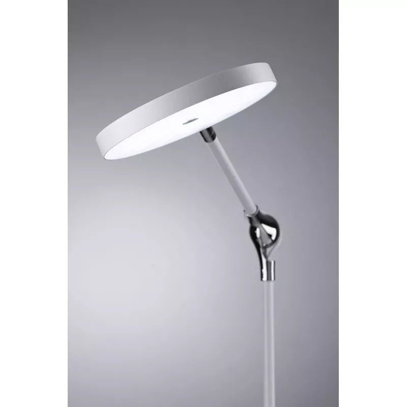 Lámpara de escritorio LED Numis QI blanca con interruptor, 1000 lm
