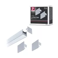 Linion Accessoires Extrémités Kit de 2 Chrome mat Matière plastique - système d'accrochage et décoration - détail 3