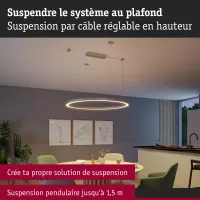 Linion Accessoires Suspension par câble Chrome mat 40x1500mm - système d'accrochage et décoration - détail 5
