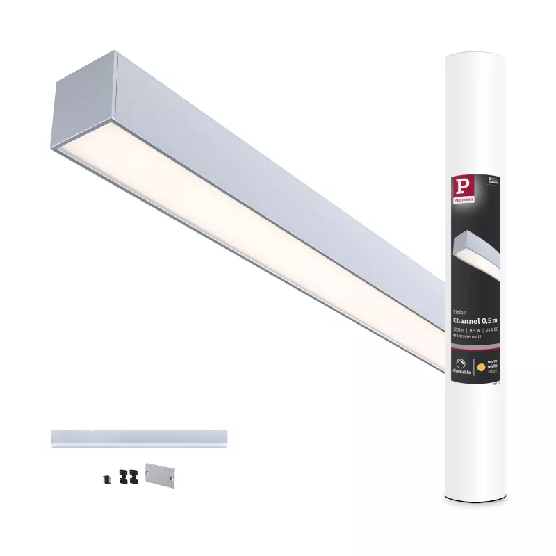 Linion Canal lumineux 0,5m 24V 8,5W 3000K Chrome mat
