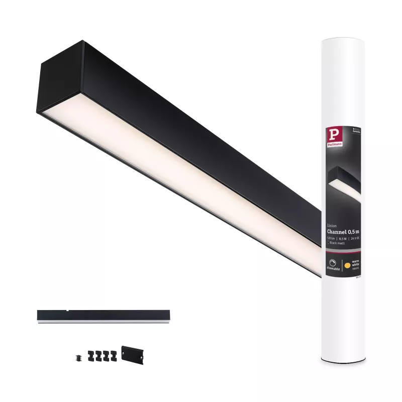Linion 0,5 m 24 V 8,5 W 3000 K Schwarze Signalleuchte