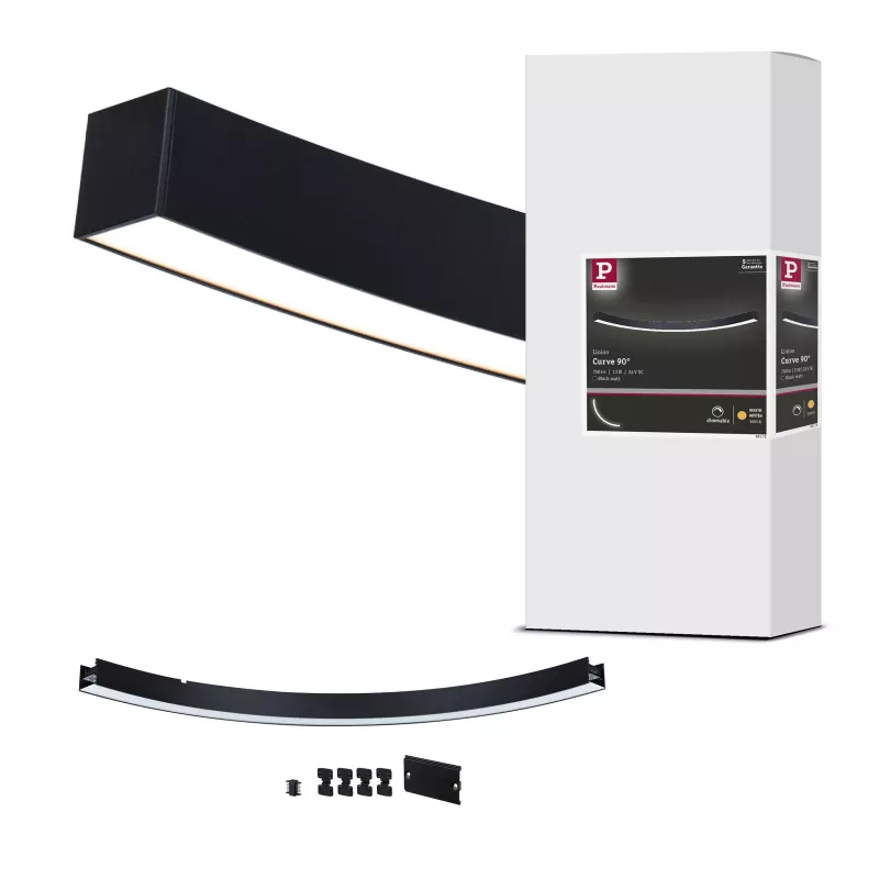 Linion 90° Channel Light 24V 13W 3000K Black Signal
