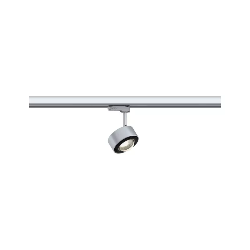 ProRail3 Spot sur rail LED Aldan 539lm 8,5W 3000K gradable 230V Argent, Noir - système d'accrochage et décoration