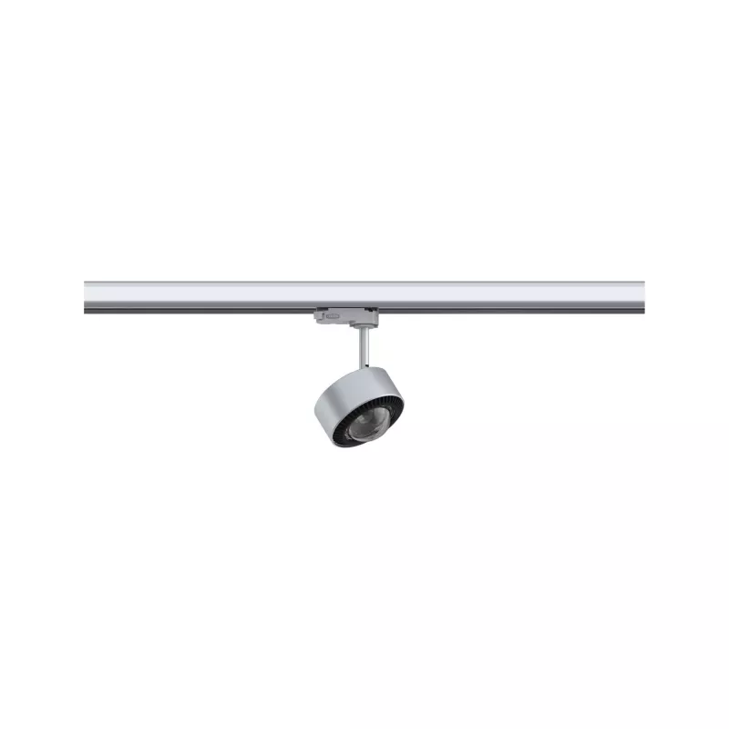 ProRail3 Aldan LED -Schienenleuchte, 539 lm, 8,5 W, 3000 K, dimmbar, 230 V, Silber/Schwarz