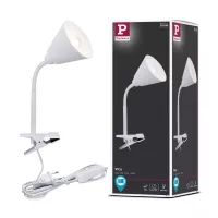 Pinza de contacto Vitis, interruptor de cable con brazo flexible, color blanco, 230 V, casquillo E14 - système d'accrochage et décoration - détail 9