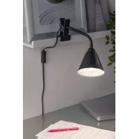 Spot pince Vitis Flexible arm cord switch Noir 230V E14 - système d'accrochage et décoration - détail 6
