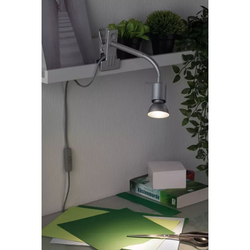 Finja Chrome Matt Clip-on Spotlight 230V GU10