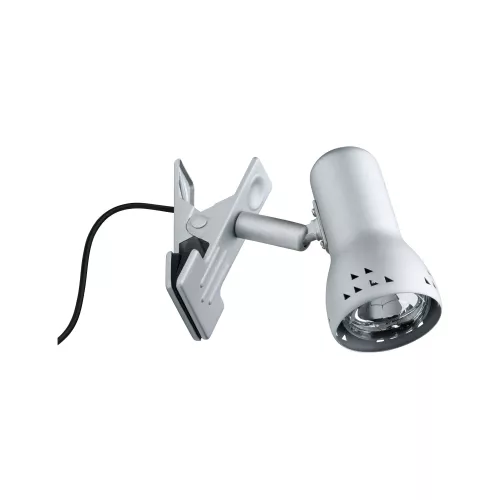 Gryps Clip-on-Scheinwerfer, gebürsteter Stahl, 230 V, E14