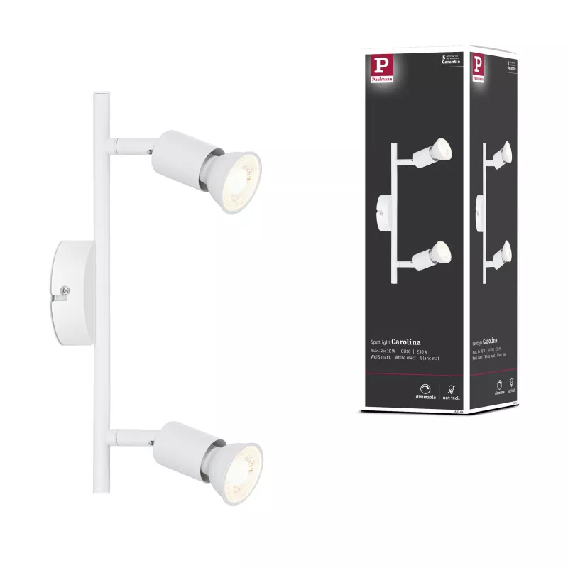 Spotlight Carolina GU10 230V max. 2x10W dimmbar
