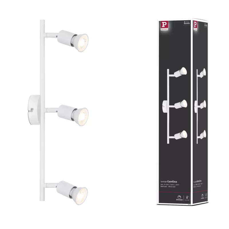 Spotlight Carolina GU10 230V max. 3x10W gradable