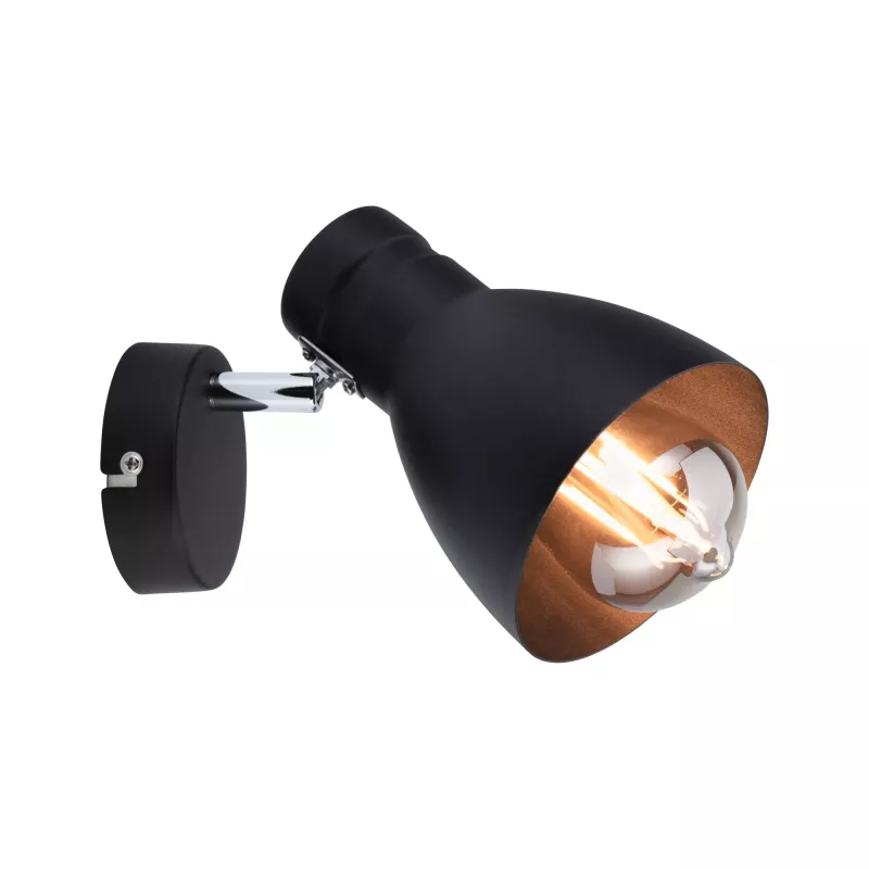 Foco Davy E27 230V máx. 20W regulable Negro