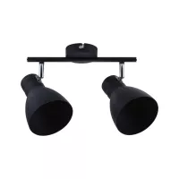 Davy Strahler E27, max. 230 V, 2 x 20 W, dimmbar, Schwarz - système d'accrochage et décoration - détail 1